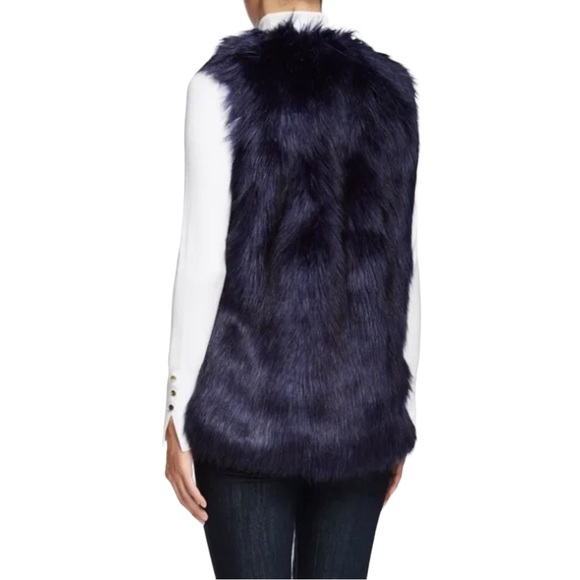 Romeo and Juliet Couture Vest Jacket - Navy Blue - Picture 3 of 6